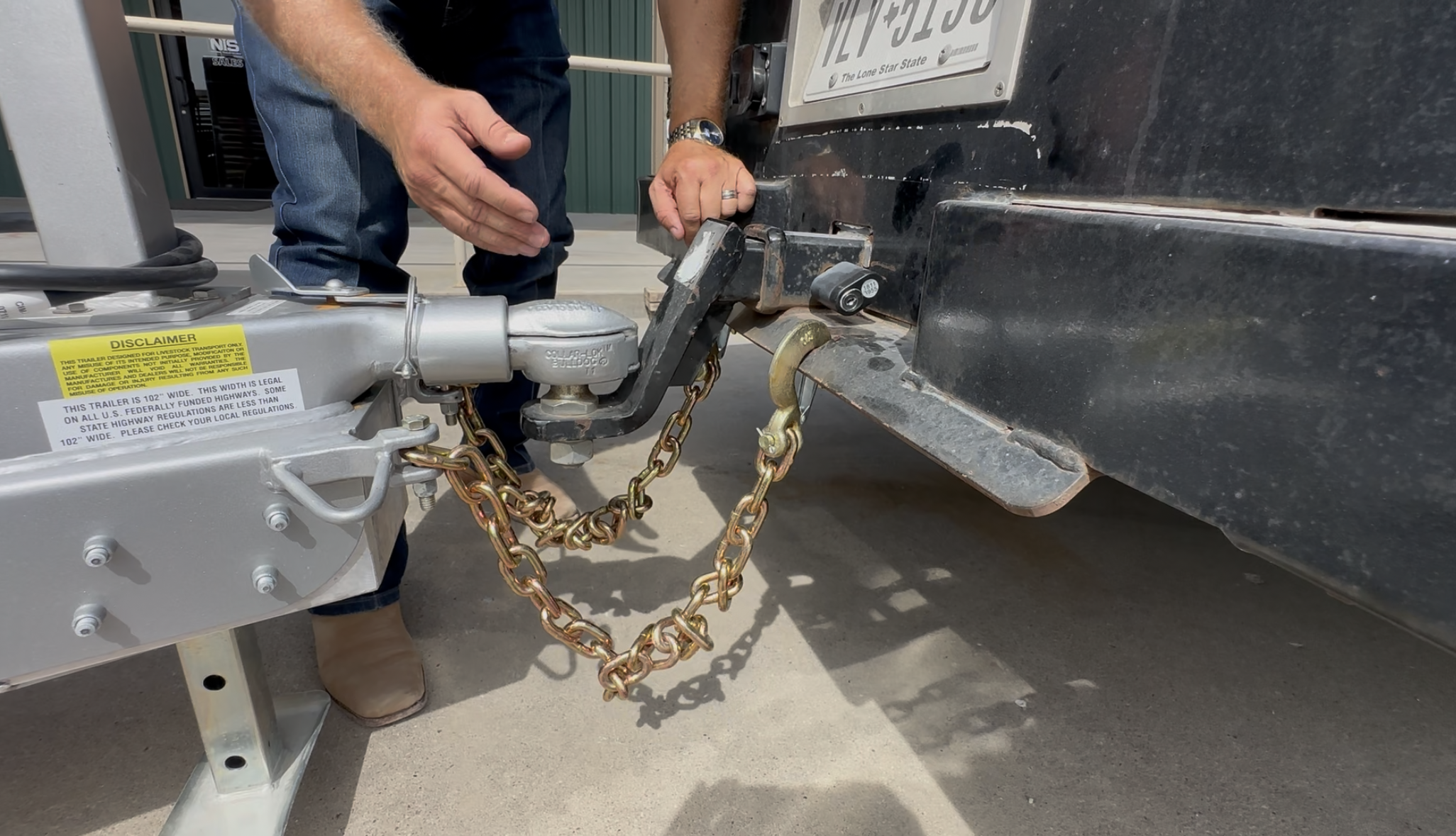 Safety chain too long